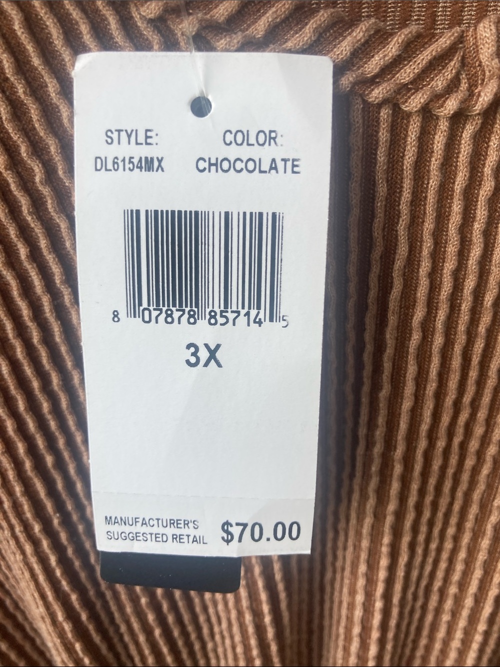 Lexington Ave brown dress boho casual business casual western granola girl 3X - Picture 12 of 17